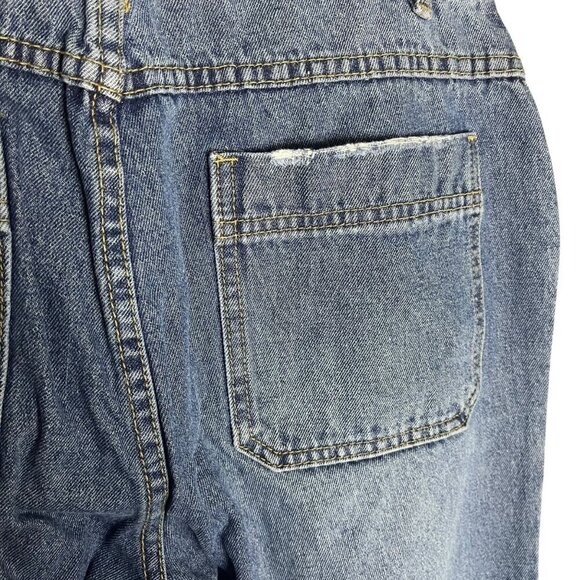 Amuse Society Women's 29 Brooke Jean High Waist Wide Leg Flared Denim Distressed - Picture 6 of 7